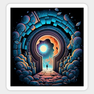 Portal to another dimension Sticker